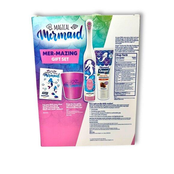 Orajel Kids Magical Mermaid Mer-Mazing Gift Set Toothbrush Toothpaste Rinse Cup - Picture 2 of 3